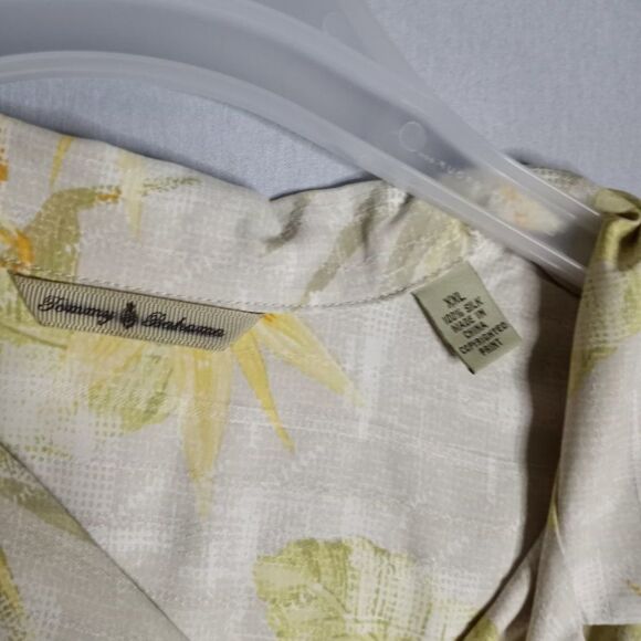 Tommy Bahama Silk Men's Tropical Button Down Short Sleeve Hawaiian Shirt XXL - Picture 8 of 8